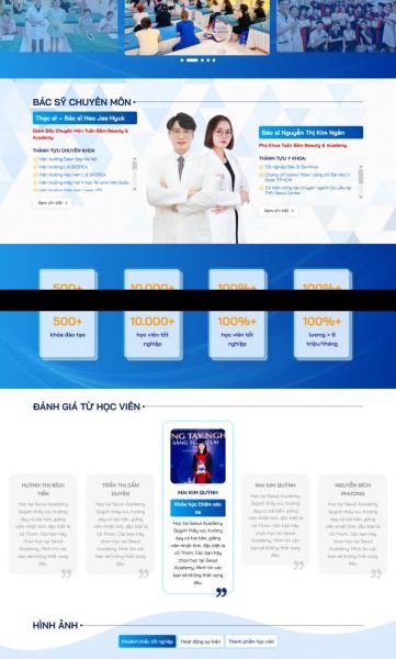 Theme wordpress trung tâm đào tạo nghề spa