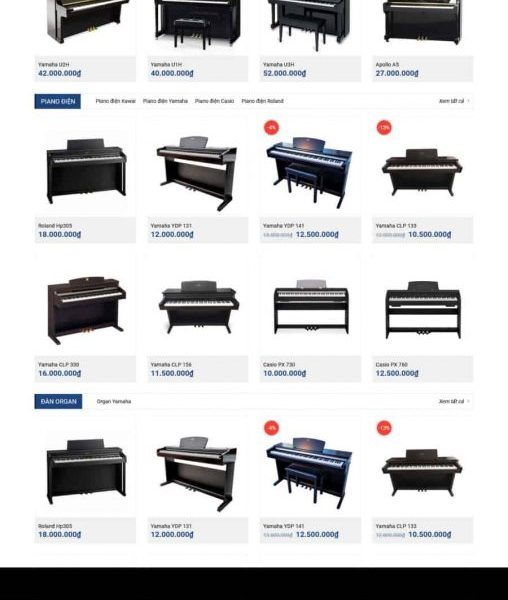 Theme wordpress dạy nhạc