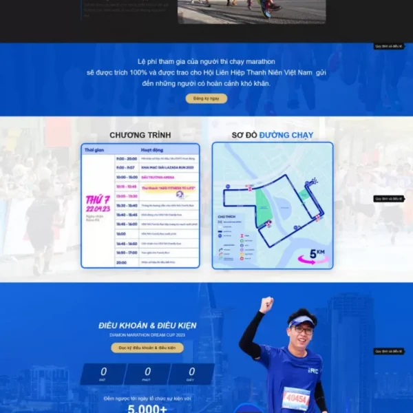 Theme wordpress giải chạy marathon