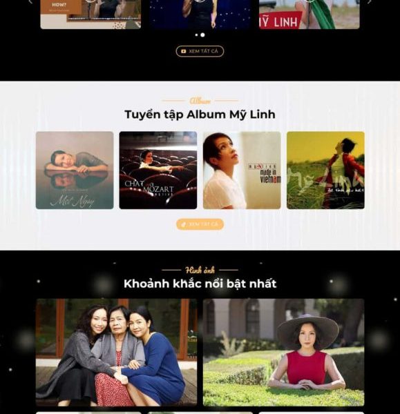 Theme wordpress giới thiệu ca sỹ