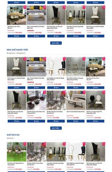 Theme wordpress nội thất bàn ghế văn phòng