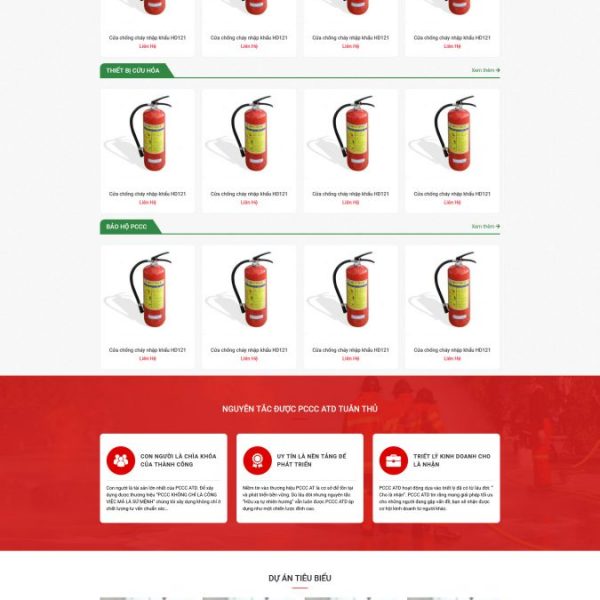 Theme wordpress bán thiết bị phòng cháy chữa cháy