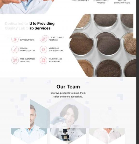 Theme wordpress phòng lab