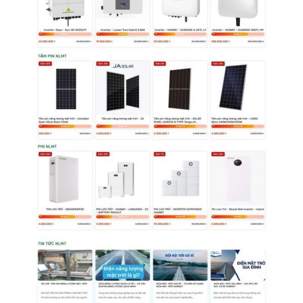 Theme wordpress công ty năng lượng mặt trời solar 4