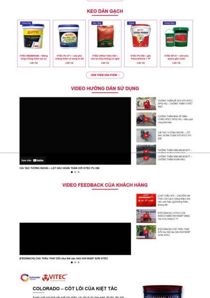 Theme wordpress sơn nước