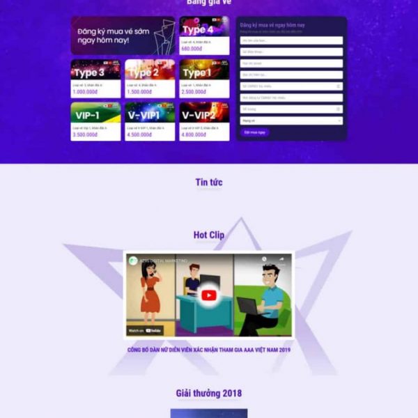 Theme wordpress chương trình sự kiện