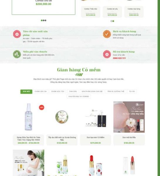 Theme wordpress bán hàng thực phẩm chức năng 12