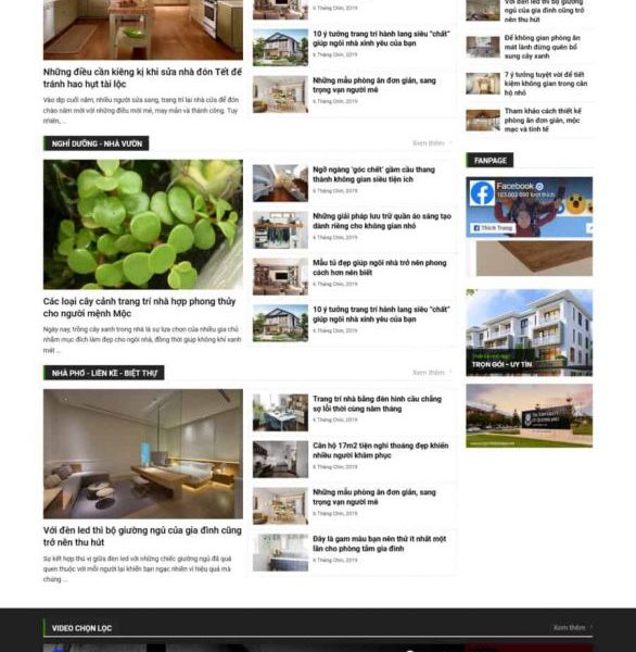Theme wordpress tin tức xây dựng