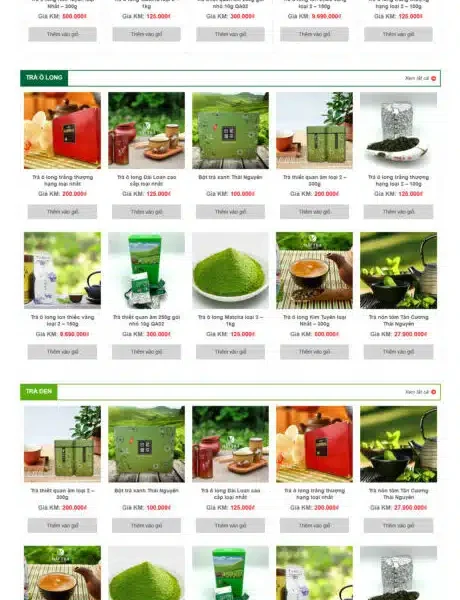 Theme wordpress trà xanh 4